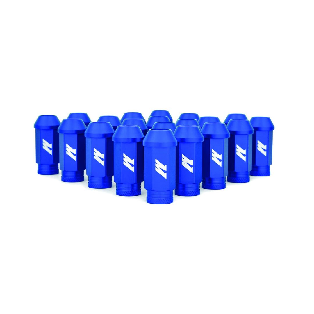 Mishimoto MMLG-15-LOCKBL Aluminium Locking Lug Muttern, M12 x 1,5, Blau, Blau