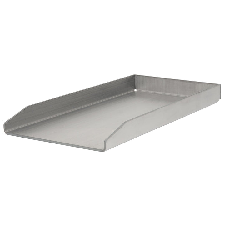 BBQ-Toro Edelstahl Grillplatte | 26 x 43,4 cm | BBQ Plancha passend für Weber Grill | rechteckig | u