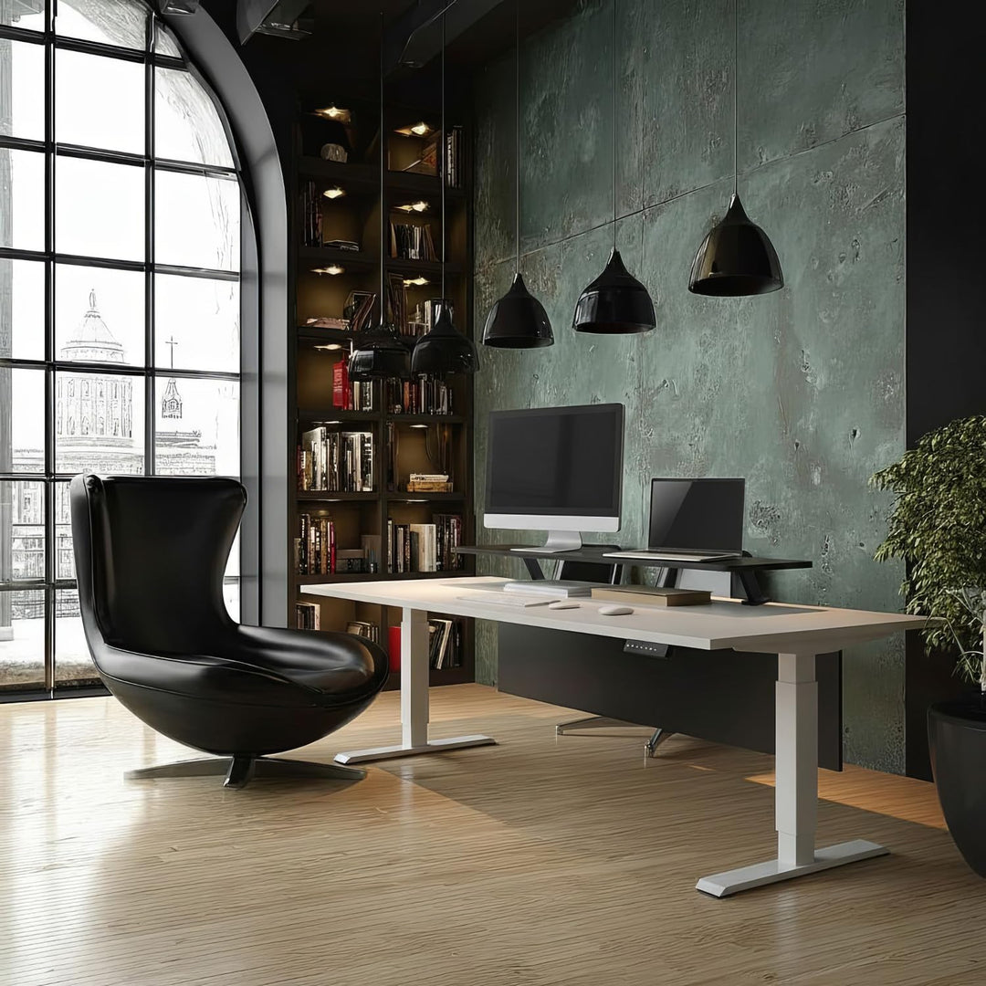 ER-409 Monitorständer 13"~32" bis max. 20kg Tischplatte Regal 100x26cm Regalbrett Tischhalterung Tis