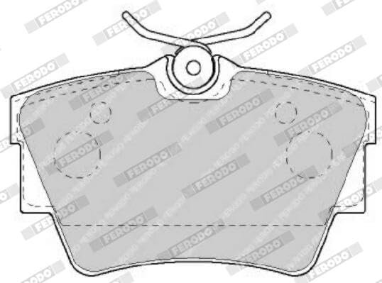 Ferodo FVR1516 PREMIER Bremsbelagsatz, Scheibenbremse - (4-teilig) - (4 Stück)