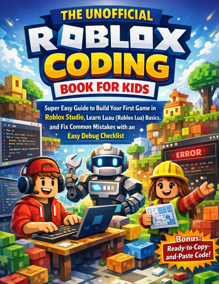The Unofficial Roblox Coding Book for Kids: Easy Guide to Build Your First Game in Roblox Studio | L