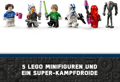 LEGO Star Wars Adventskalender 2024, 18 Mini-Modelle und 6 Charaktere zum Sammeln, Vorweihnachtsgesc