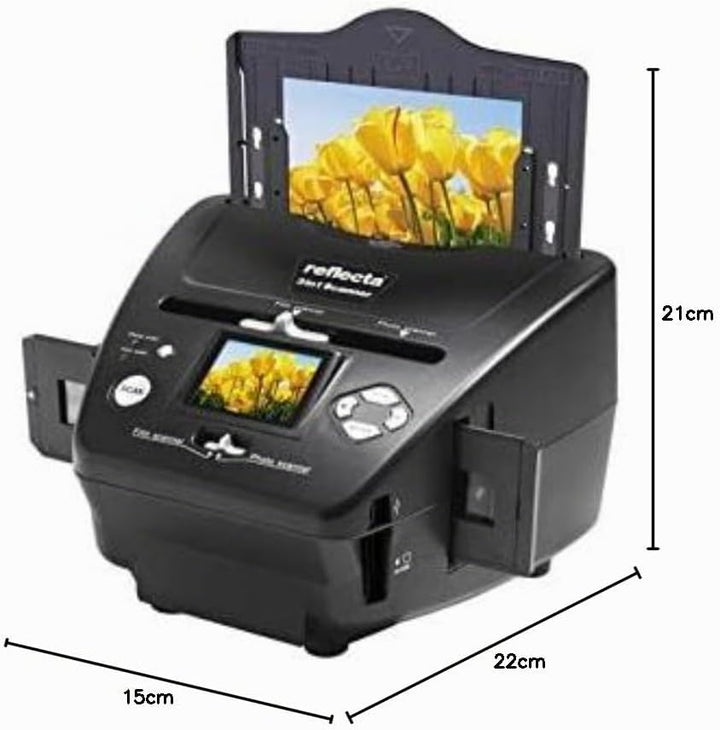 Reflecta 64220 Film/slide scanner 1800 x 1800DPI Schwarz - Scanner (1800 x 1800 DPI, 24 Bit, Film/sl