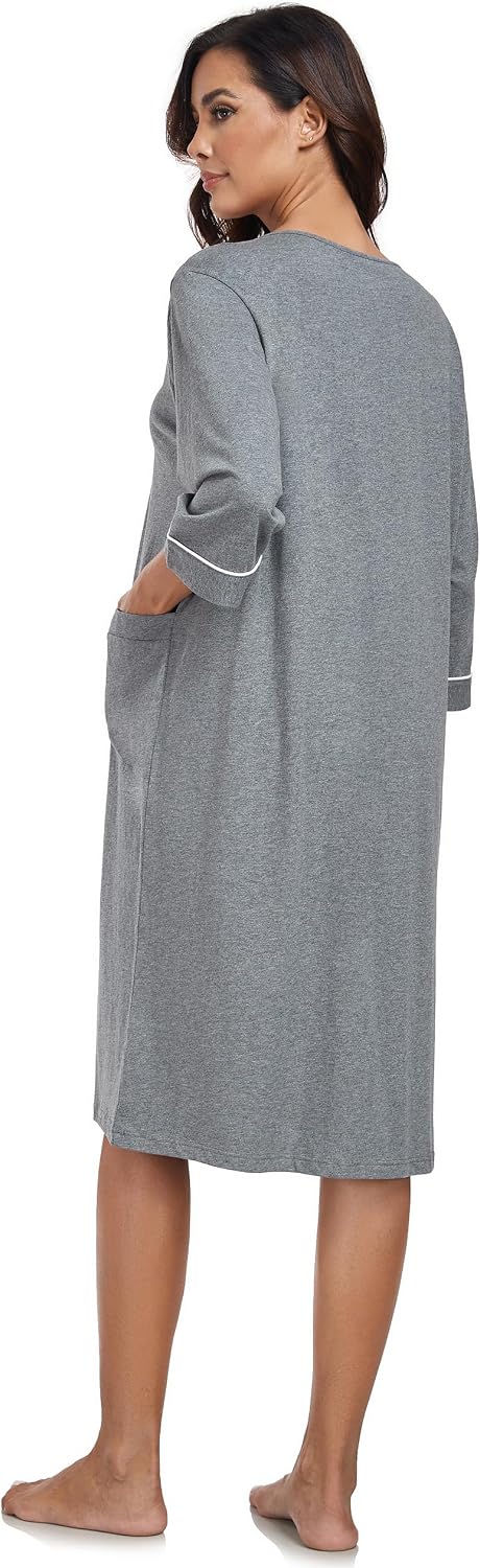 COLORFULLEAF 100% Baumwolle Morgenmantel Damen Bademäntel Leicht Kurz Sauna Kimono Weiche Frauen Nac