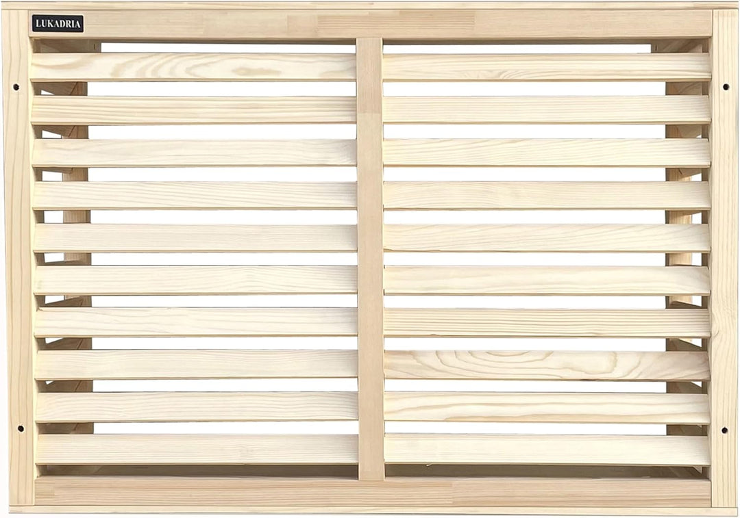 Verkleidung Abdeckung für Klimaanlage oder Wärmepumpe Wandmontage Sichtschutz Holz für Aussengeräte