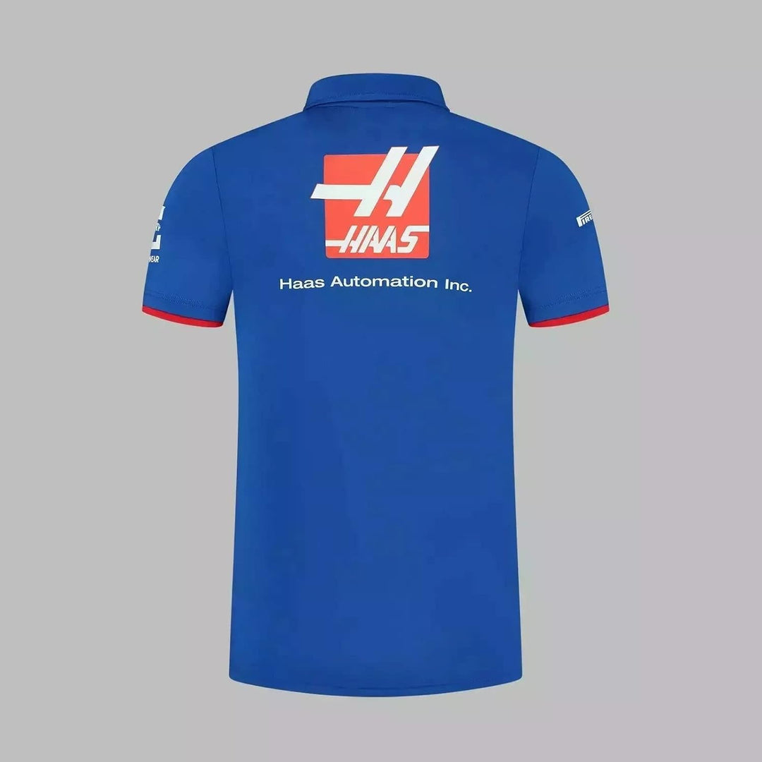 Haas F1 Team Men Polo, Blue, L