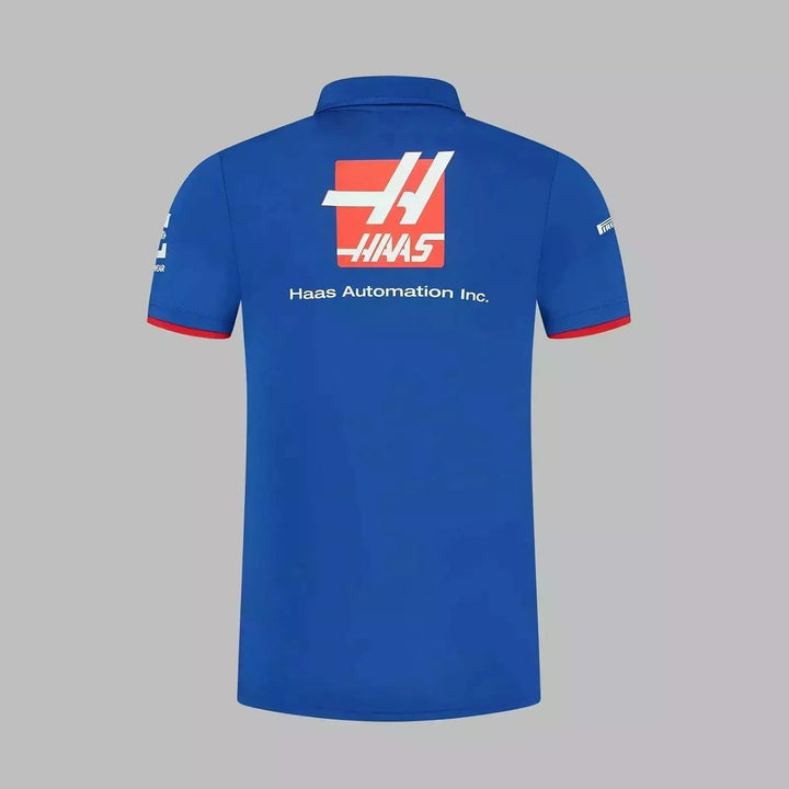 Haas F1 Team Men Polo, Blue, L