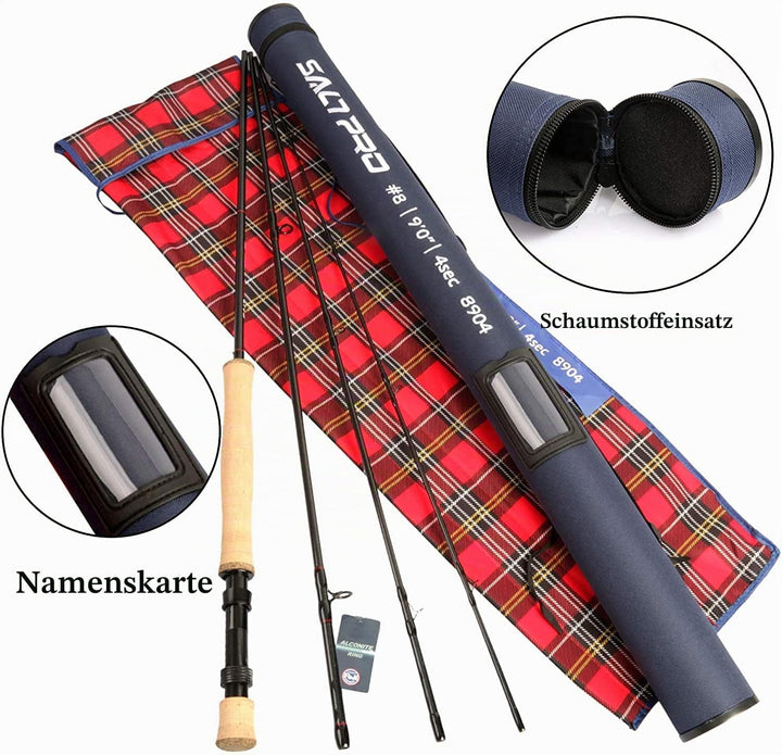 sprinton MAXIMUMCATCH Saltpro Fliegenrute für Salzwasser/Süsswasser, 9ft 7/8/9/10/11/12 WT Fliegenfi