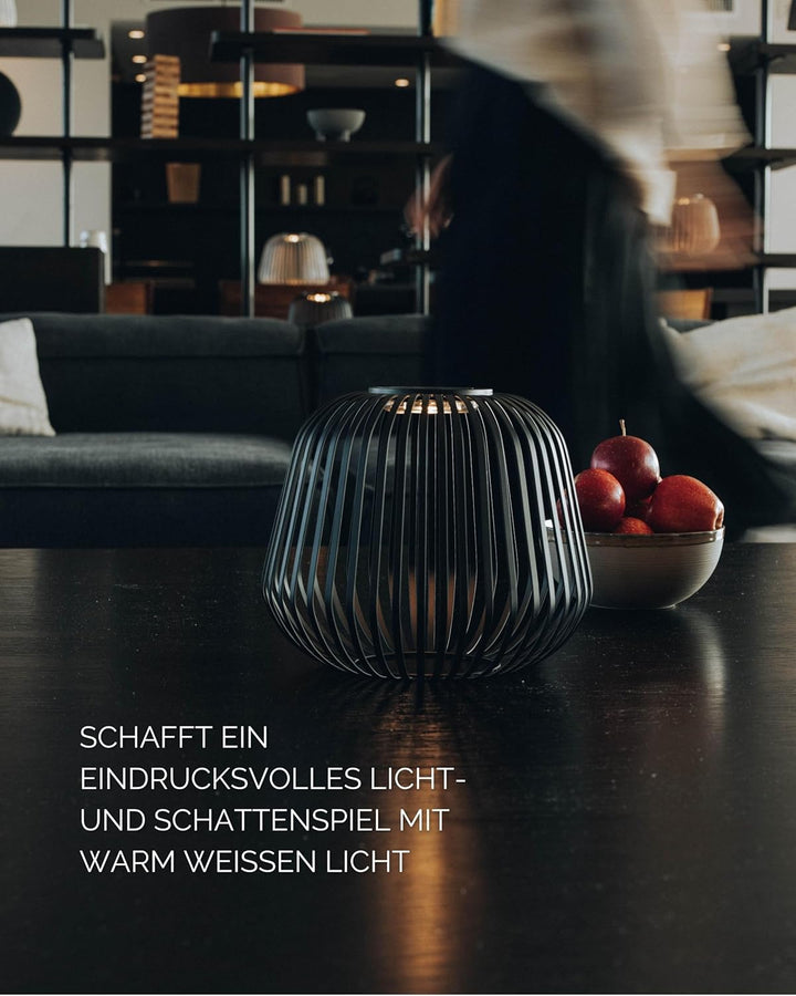 LUUK Studio Kabellose Solar Tischleuchte in minimalistischem Design, aufladbarer Akku via USB-C und