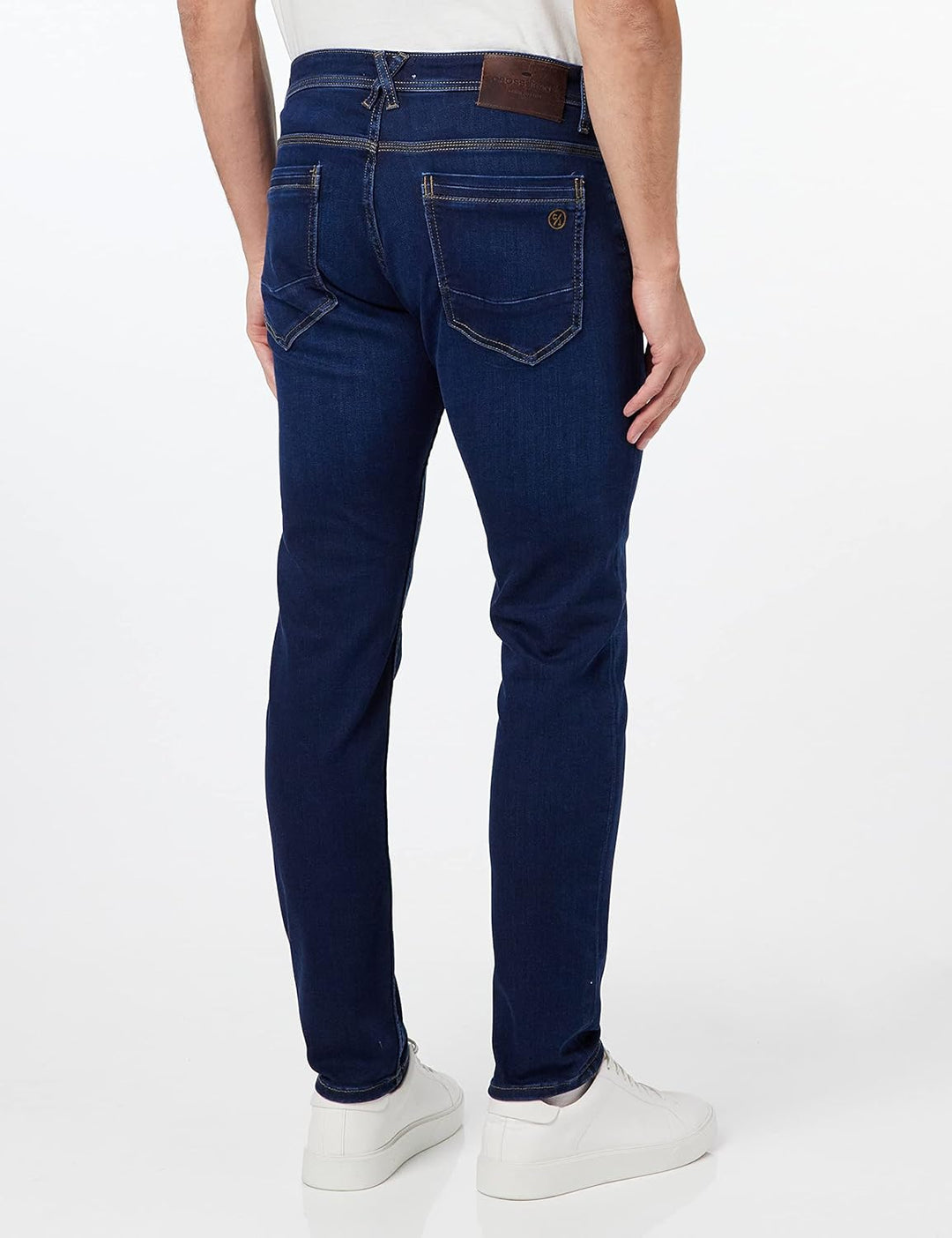 Cross Herren Jimi Jeans 33W / 32L Night Blue Crincle, 33W / 32L Night Blue Crincle