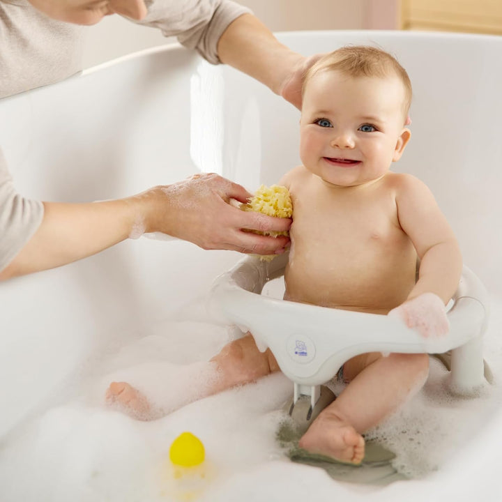 Rotho Babydesign Badewannensitz ab 7 Monaten beige | Rutschfester Badesitz mit hohem Sitzkomfort und