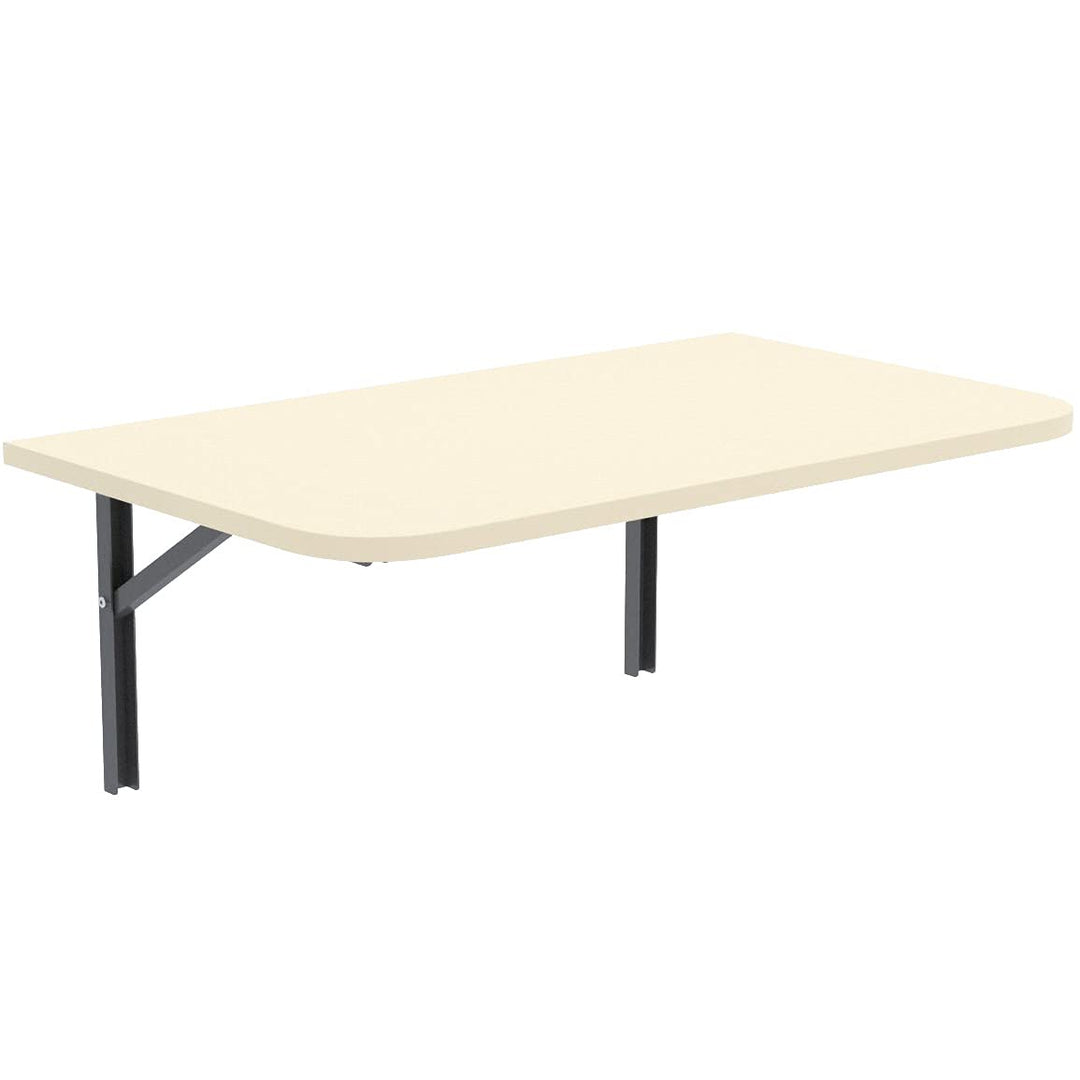 AKKE Klapptisch Wandklapptisch Esstisch - Klappbar Faltbar Platzsparend - Abgerundete Ecken - 90cm x