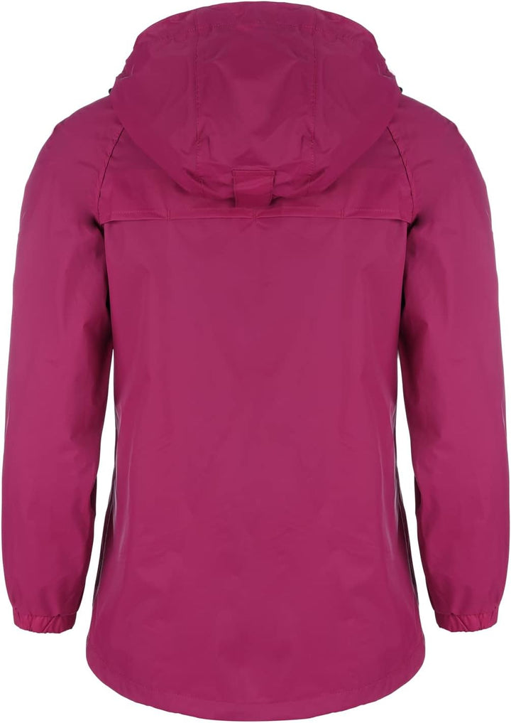 Blue Wave Damen Funktionsjacke Fabienne - Outdoor-Jacke Regenjacke Wander- und Fahrradjacke 36 Rosa,