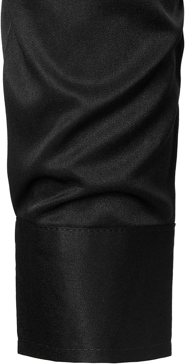 PARKLEES Herren-Smokinghemd, schmale Passform, langärmelig XXL Zzcl56-black, XXL Zzcl56-black