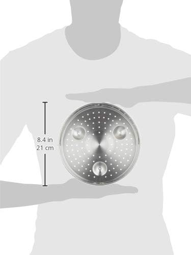 Silit Sicomatic Schnellkochtopf Dampfgarer Einsatz, Edelstahl Dünsteinsatz 5,5 cm, gelocht, für Schn