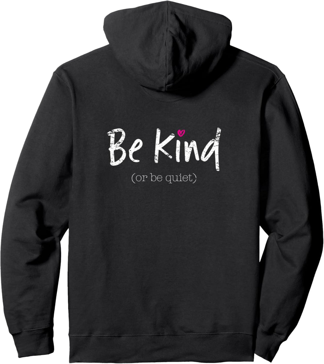 Be Art or Be Quiet Inspirierendes positives Sprichwort Pullover Hoodie