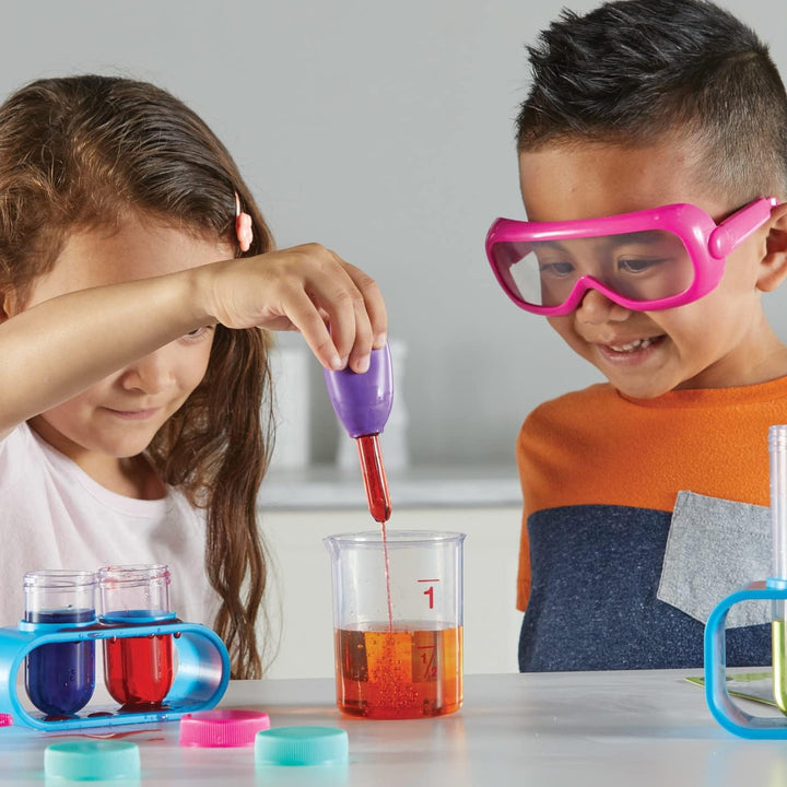 Learning Resources Naturwissenschaften in der Vorschule – Laborset für Kinder (Pink), Experimentierk