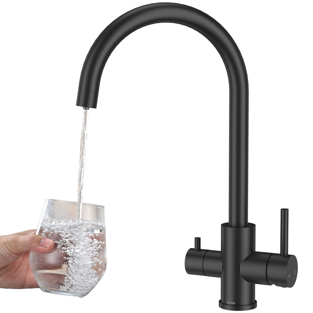 3 Wege Küchenarmatur Küche, Wasserfilter Wasserhahn für Trinkwasser Küchenspüle, Trinkwasserhahn mit