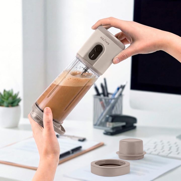 Salter ActiBoost Kabelloser Tragbarer Mixer – 450 ml, Pulsfunktion, 40-Sekunden-Countdown, BPA-frei,