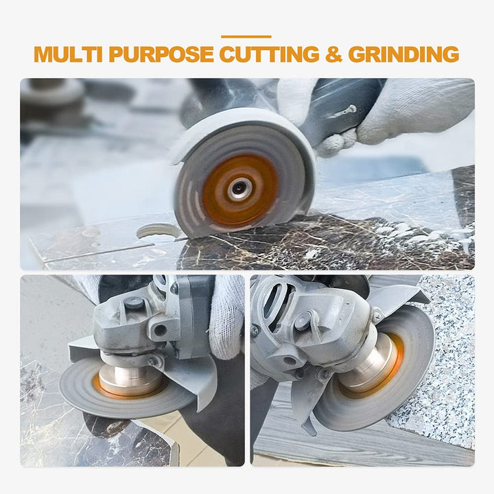 Diamant Trennscheibe 115mm - BRSCHNITT Doppelseitig zum Schneiden und Schleifen Granit Marmor Fliese