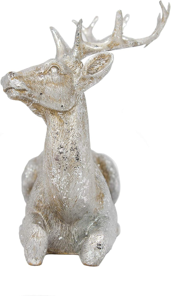 B2S BACK2SEASON Rentier Paar Nilan Silber liegend edel Weihnachtsdeko Dekoration sammeln Hirsch Kuns