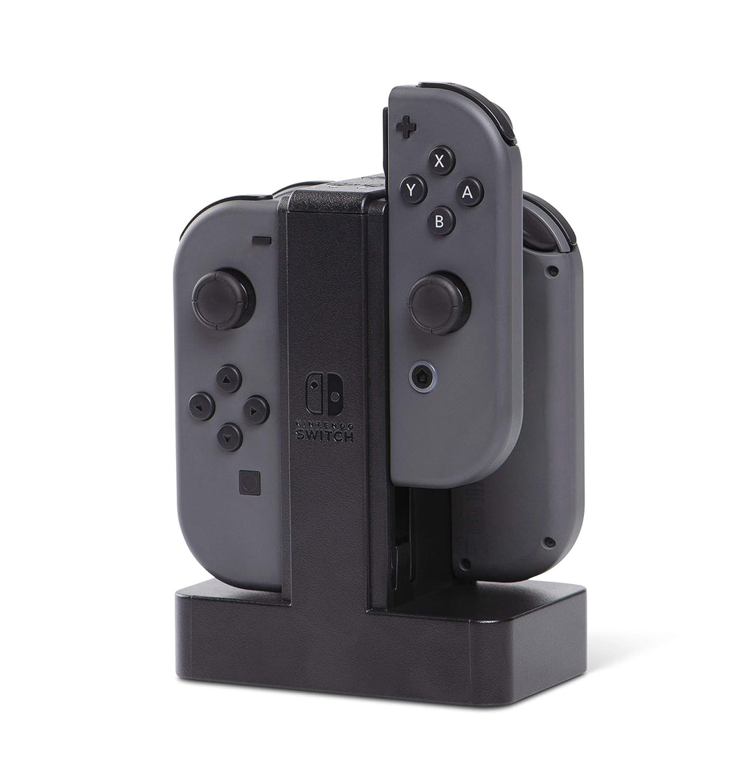 PowerA Joy-Con-Ladestation für Nintendo Switch Schwarzgrau Single, Schwarzgrau Single