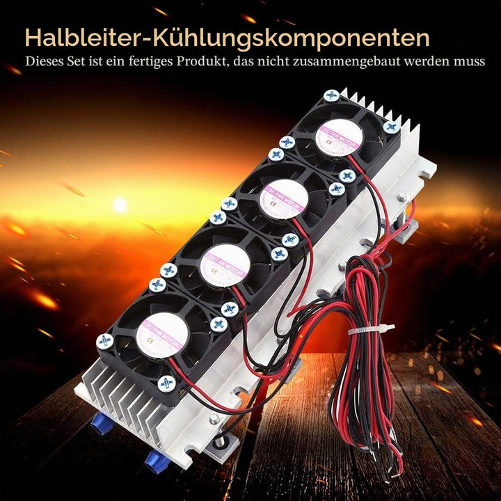 12V 4 Chip TEC1 12706 Thermoelektrischer Kühler Kit, Halbleiter-Kühlblech für DIY Kühlanlagen
