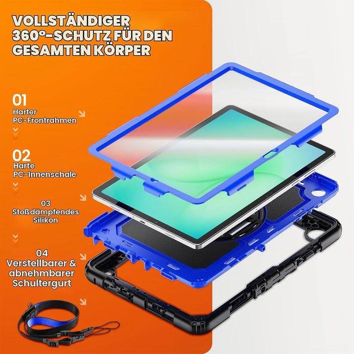 SEYMAC stock Hülle für Samsung Galaxy Tab A11+ Plus/A9+ Plus 11 Zoll 2025/2023, Stossfeste Hülle mit