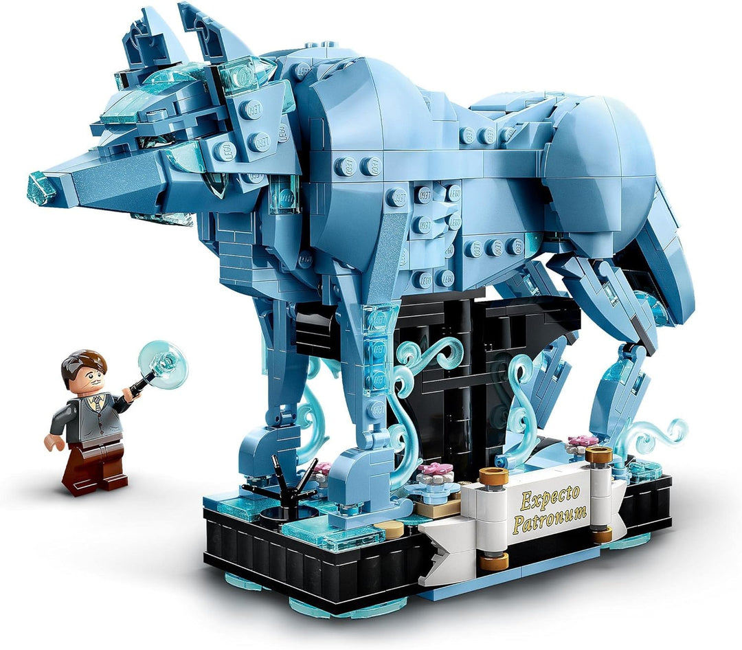 LEGO Harry Potter Expecto Patronum, 2 in 1 Hirsch und Wolf Figur, 2-in-1 Figuren-Set, Spielzeug zum