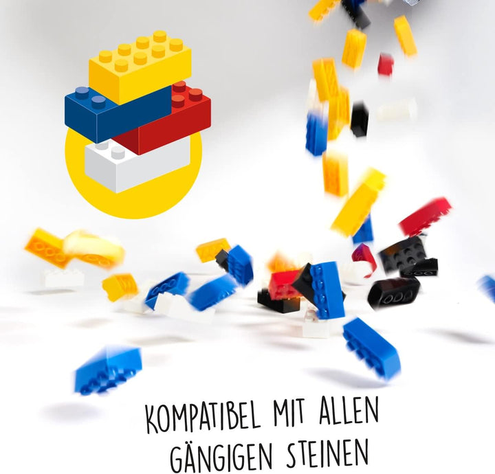 Simba 104114552 - Blox, 1000 grüne Bausteine für Kinder ab 3 Jahren, 4er Steine, im Karton, hohe Qua