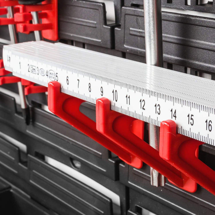 PAFEN Lagersystem Wandregal XXL 1158 x 780 mm - Extra Starke Werkzeugwand mit Stapelboxen – 111 tlg.