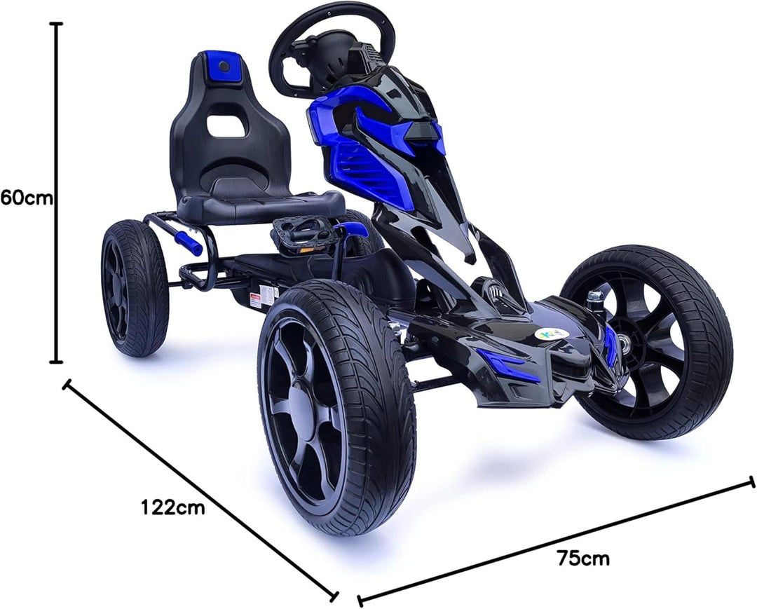 Kinder Pedal Go Kart - 5-12 Jahre, Mit Pedal, Shaum Reifen Eva Wheels