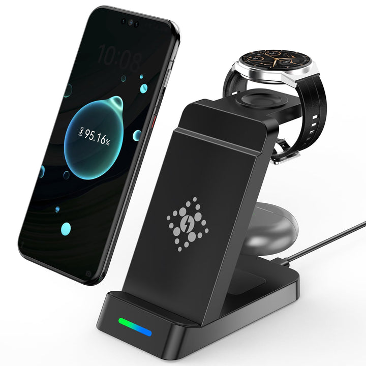 3 in 1 Induktive Ladegerät für Huawei P60/P50,P60/P50/P40/P30 Pro,Handy Ladestation für Mate 60/Mate