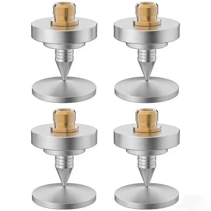 Monosaudio 4X HiFi Lautsprecher-Spikes M8-Gewinde Verstärker Ständer Füsse Aluminium Lautsprecher Un