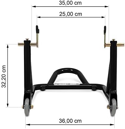 ConStands - Motorrad Montageständer für Kawasaki Z 800 Schwarz Hinten Standard Universal