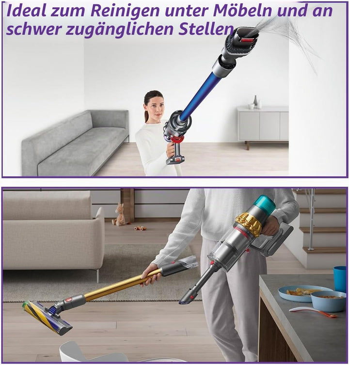 Schnellspanner Verlängerungsrohr kompatibel mit Dyson V7 V8 V10 V11 V15 – 72cm Ersatz Teleskoprohr A