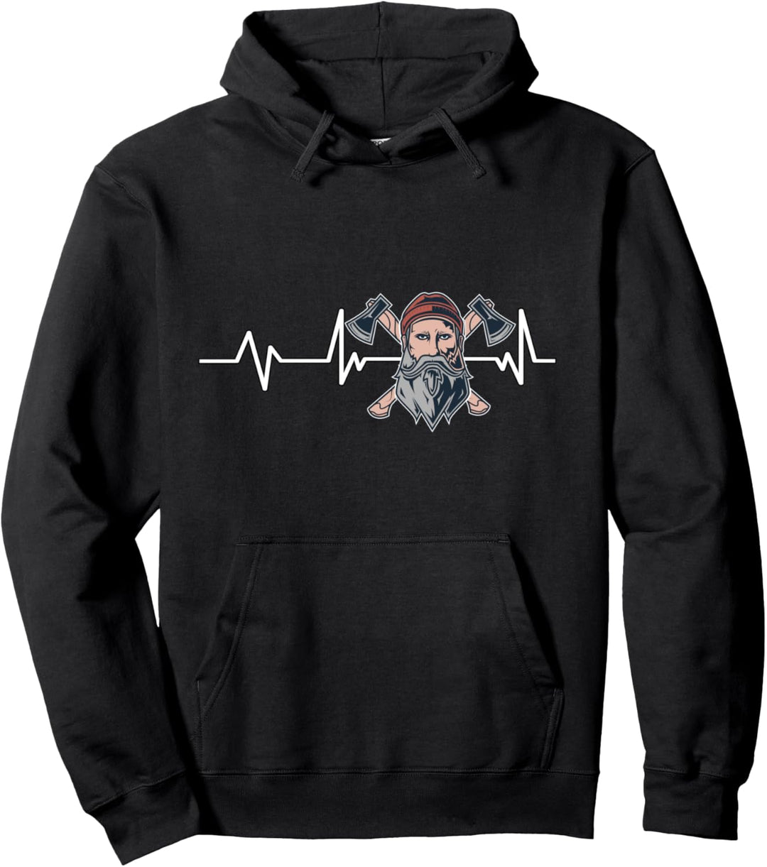 Holzfäller Herzschlag Holzfäller Geschenk Holzfäller Pullover Hoodie