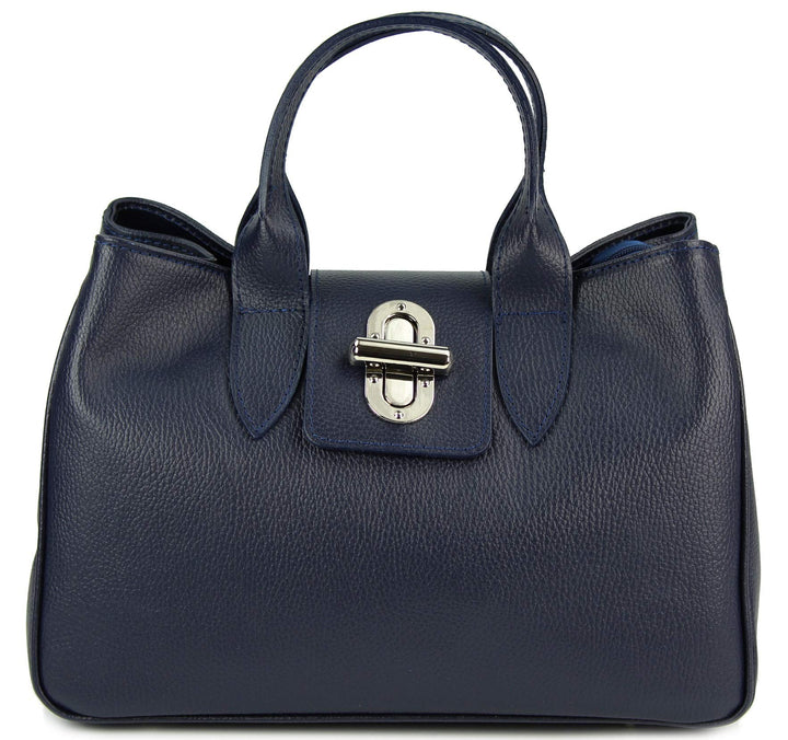 Belli Echt Leder Handtasche italienische Damen Ledertasche Umhängetasche Henkeltasche in Glattleder,