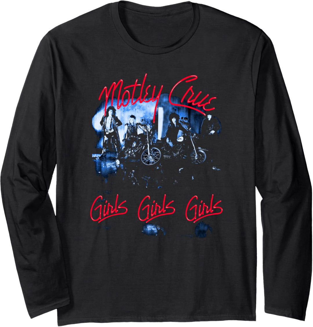 Mötley Crüe - Girls Girls Girls Tracklist Langarmshirt