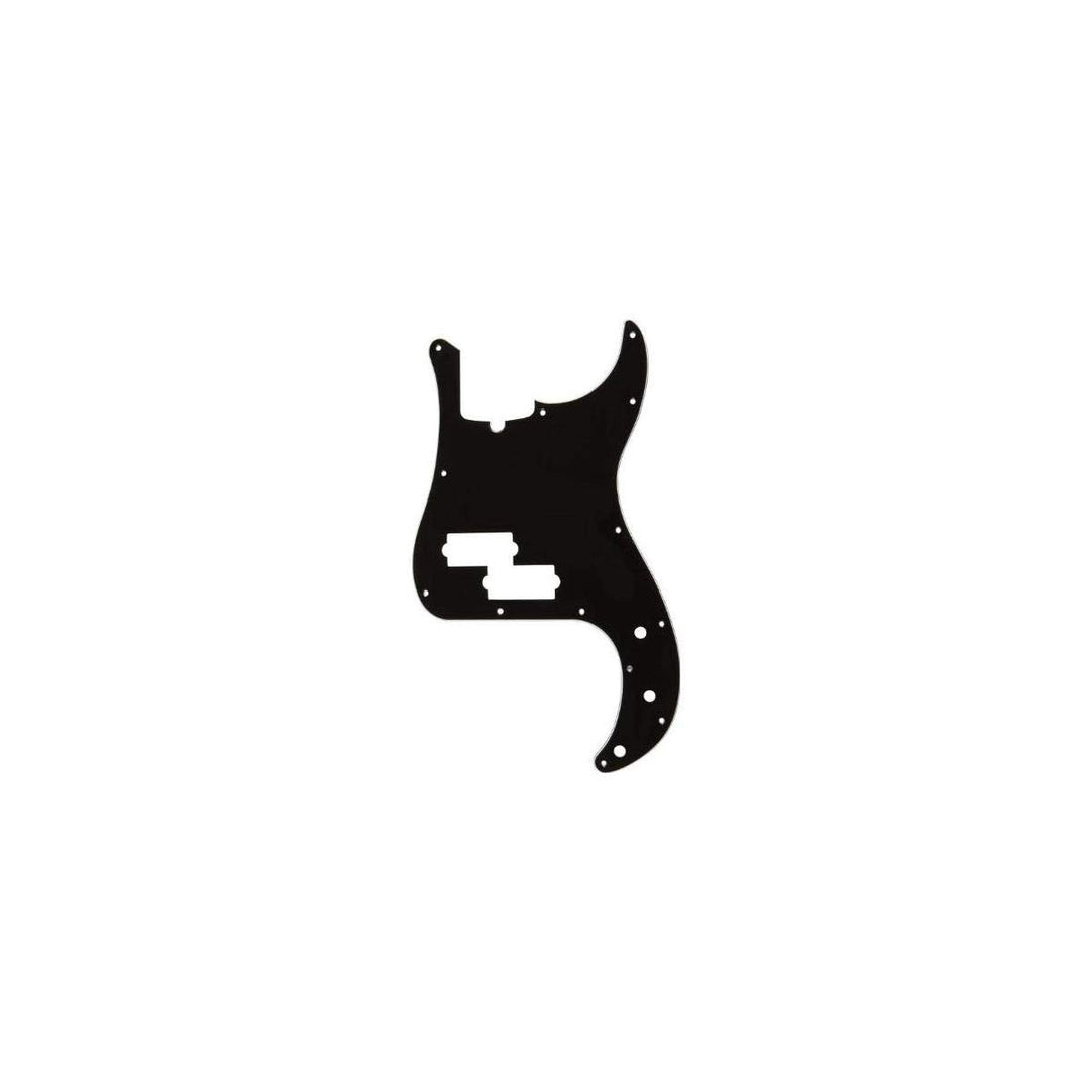 Fender 099-1352-000 3-lagiger, schwarzer 13-Loch-Präzisions-Bass-Pick-Guard (mit Kerbe in der Halsst