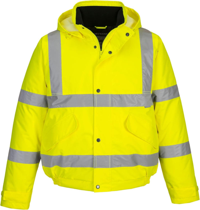 Portwest Bomberjacke mit Reflexstreifen Leuchtend gelb XXS, XXS