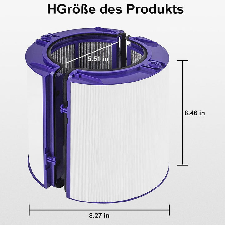 Ersatzfilter für Dyson Luftreiniger, HEPA Filter Kompatibel mit Dyson PH01 Pure Humidify+Cool, HP06