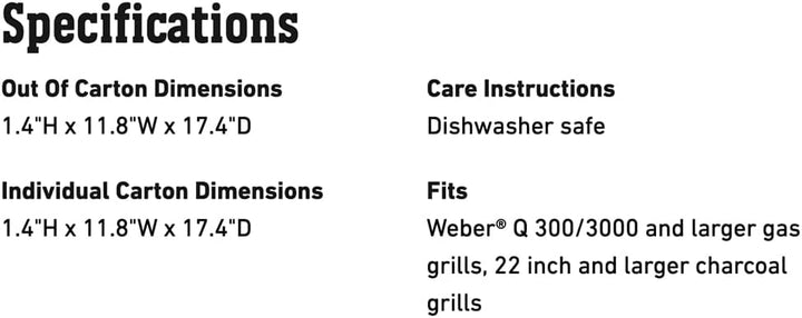 Weber 6435 Deluxe Grillpfanne 30 x 44,2 x 3,6cm , Edelstahl,