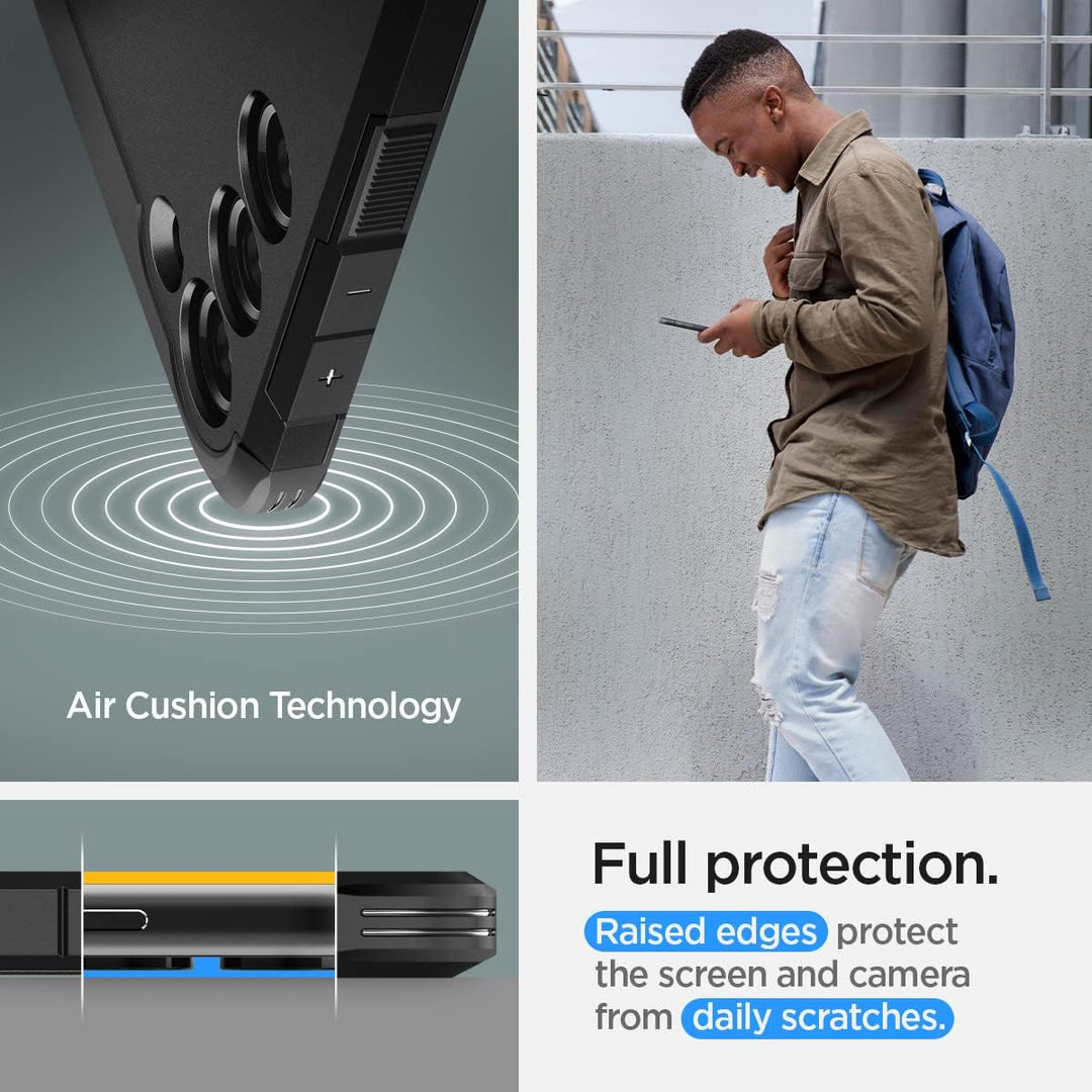 Spigen Tough Armor Hülle Kompatibel mit Samsung Galaxy S23 Plus 5G -Black S23 Plus Schwarz, S23 Plus