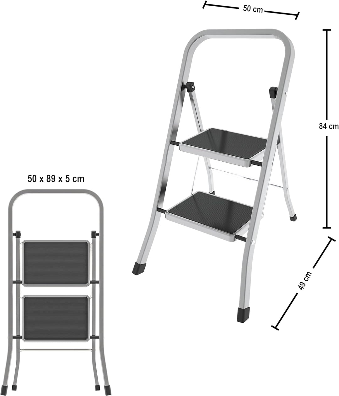 Aluminium Steps Stool Factotum 2