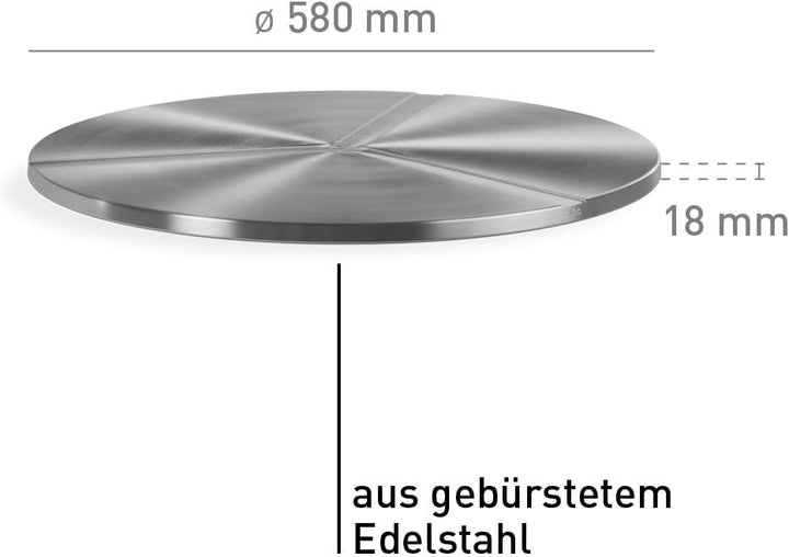 höfats - Bowl 57 Deckel - Abdeckung für Feuerschale um Funkenflug zu vermeiden - rutschsicher und wa
