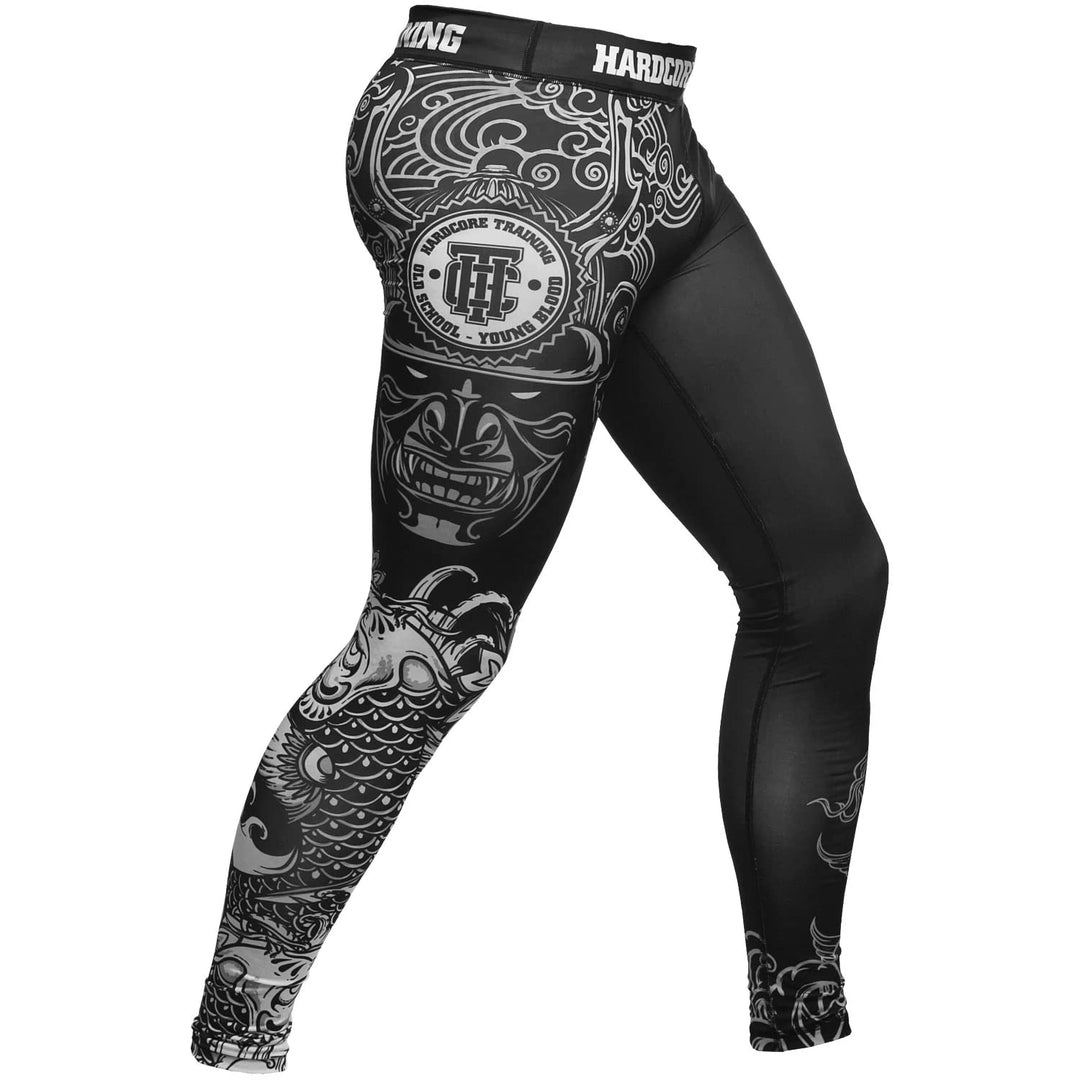 Hardcore Training Herren Compression Pants Kompressionshose Leggings Sportkleidung Grappling MMA Kam