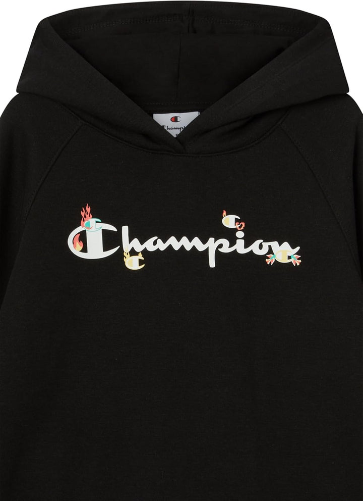 Champion Mädchen Legacy Girls Kapuzenpullover (1er Pack) L Schwarz, L Schwarz