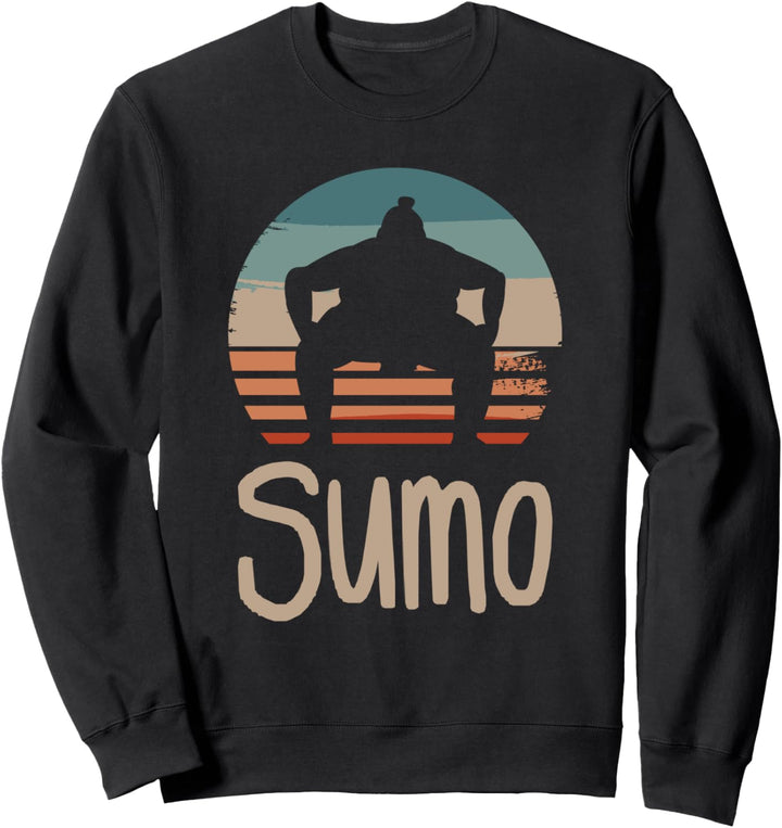 Klassischer Sumo-Wrestling Wrestler im Vintage-Stil Sweatshirt