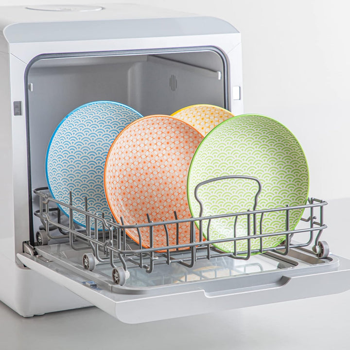 vancasso Natsuki 4-teilig Porzellan Suppenteller, Ø 21,2 cm Tiefteller Mehrfarbig 4-teilig Suppentel